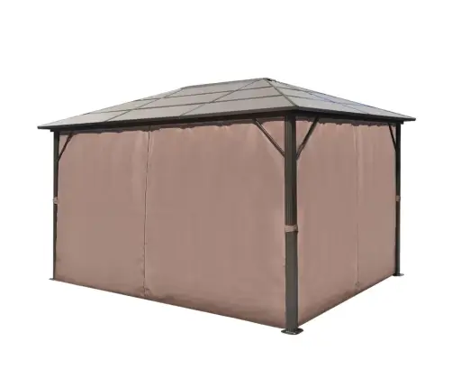 Alumiiniumist Päevavari Pruuni Kardinaga 400 X 300 Cm