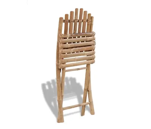 Saliekami Dārza Krēsli, 4 Gab., Bambuss Vidaxl
