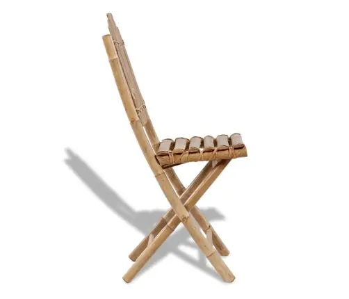 Saliekami Dārza Krēsli, 4 Gab., Bambuss Vidaxl