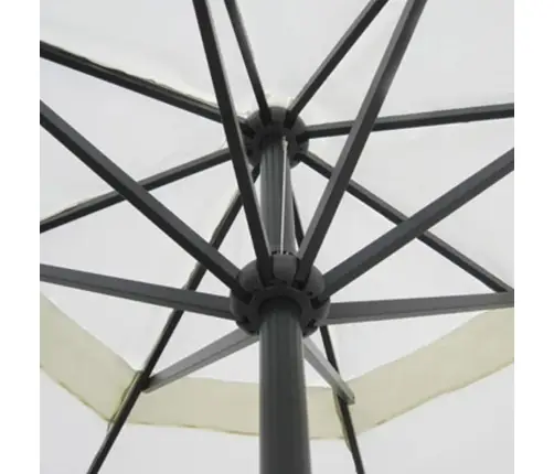 Saulessargs Ar Pārnēsājamu Pamatni, Balts, Alumīnijs