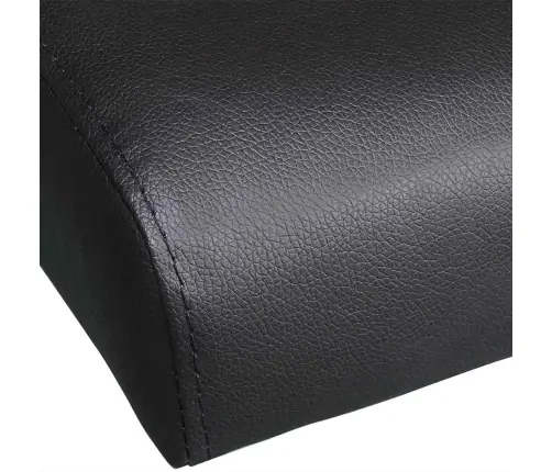 Izvelkams Dīvāns Ar 2 Spilveniem, Regulējams,Melna Mākslīgā Āda   Vidaxl