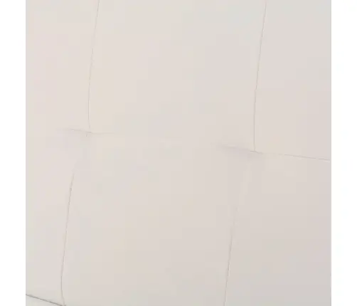 Izvelkams Dīvāns Ar 2 Spilveniem, Krēmbalta Mākslīgā Āda  Vidaxl