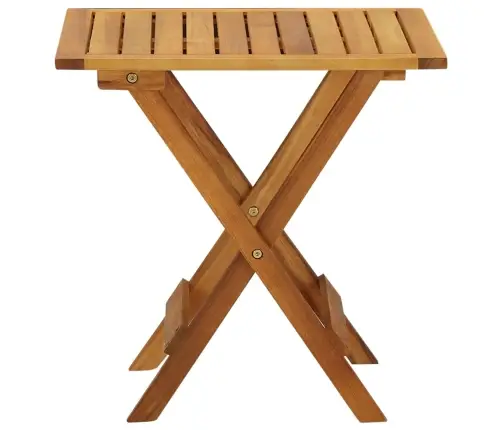 Bistro Galds, 46X46X47 Cm, Akācijas Masīvkoks  Vidaxl