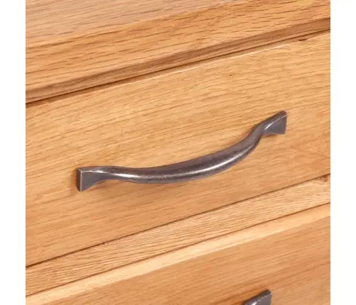 Naktsskapītis Ar 3 Atvilktnēm, 40X30X54 Cm, Ozola Masīvkoks Vidaxl