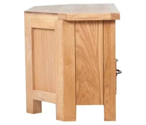 Tv Skapītis Ar Atvilktni, 88X42X46 Cm, Ozola Masīvkoks Vidaxl