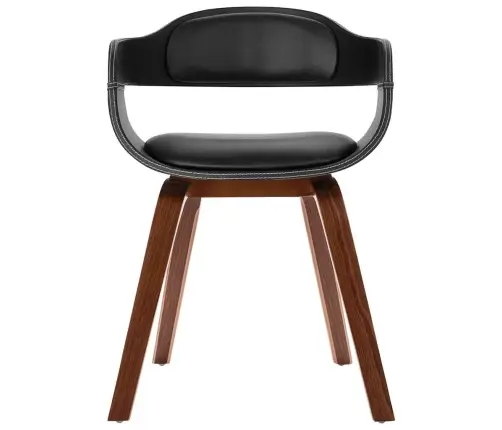 Valgomojo Kėdė Su Bukmedžio Kojomis, Dirbtinė Oda