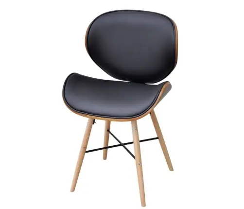 Virtuves Krēsli, 2 Gab., Liekts Koks Un Mākslīgā Āda Vidaxl Virtuves Krēsli, 2 Gab., Liekts Koks Un Mākslīgā Āda Vidaxl