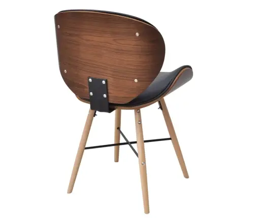 Virtuves Krēsli, 2 Gab., Liekts Koks Un Mākslīgā Āda Vidaxl Virtuves Krēsli, 2 Gab., Liekts Koks Un Mākslīgā Āda Vidaxl