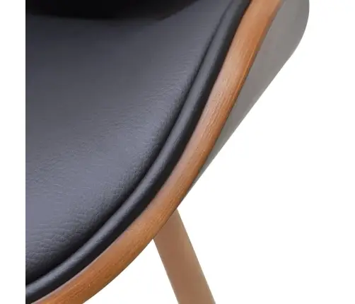 Virtuves Krēsli, 2 Gab., Liekts Koks Un Mākslīgā Āda Vidaxl Virtuves Krēsli, 2 Gab., Liekts Koks Un Mākslīgā Āda Vidaxl