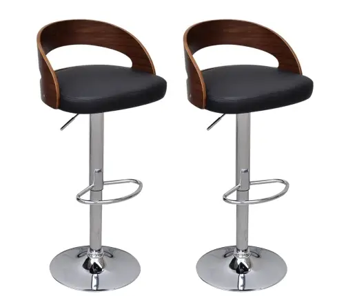 Bāra Krēsli, 2 Gab., Izliekts Koks  Vidaxl