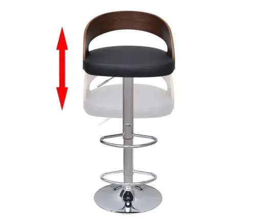 Bāra Krēsli, 2 Gab., Izliekts Koks  Vidaxl