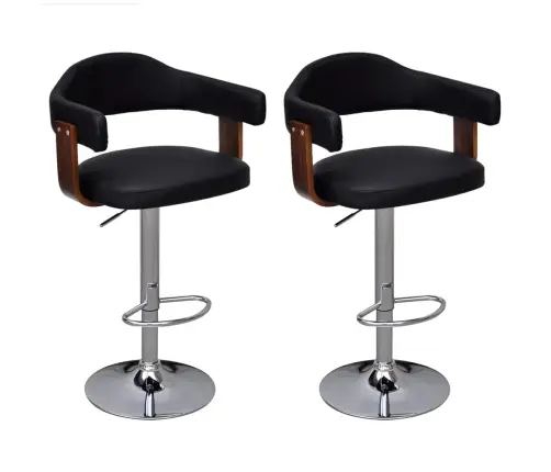 Baro Taburetės, 2Vnt., Lenkta Mediena