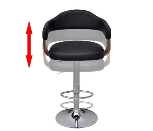 Baro Taburetės, 2Vnt., Lenkta Mediena