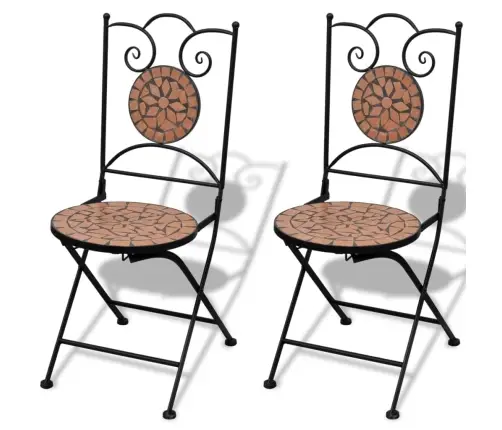 3-Kohaline Bistrookomplekt, Keraamilised Plaadid, Terrakota