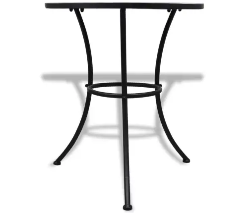 3-Daļīgs Bistro Mēbeļu Komplekts, Keramikas Flīzes, Zils, Balts Vidaxl