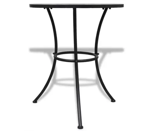 Bistro Komplektas, 3 Dalių, Terakota Ir Baltas, Plytelės