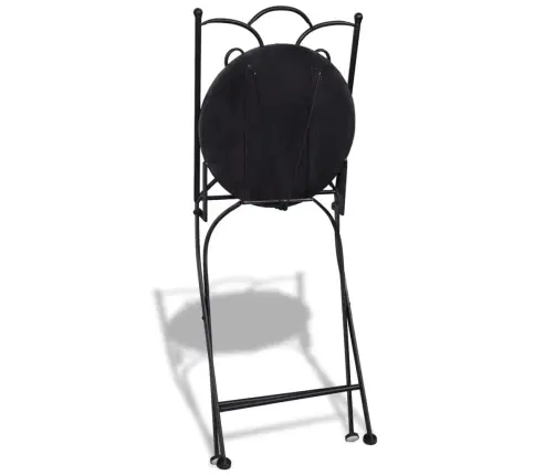 Bistro Komplektas, 3 Dalių, Terakota Ir Baltas, Plytelės