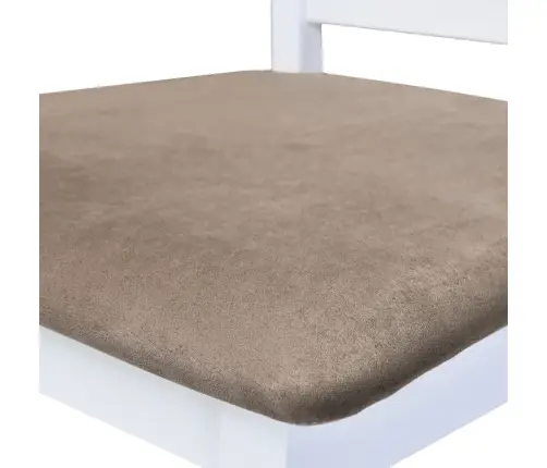 Baaritoolid 2 Tk, Valge, Kangas