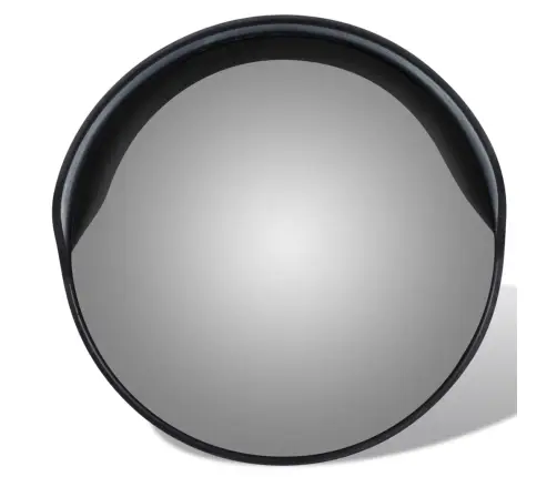 Sferinis Kelio Veidrodis, Juodas, 30cm Pc Plastikas, Laukui