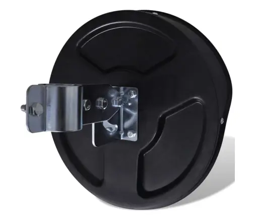 Sferinis Kelio Veidrodis, Juodas, 30cm Pc Plastikas, Laukui