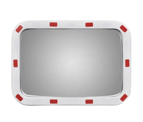 Izliekts Satiksmes Spogulis, Taisnstūra, 40X60 Cm, Ar Atstarotājiem