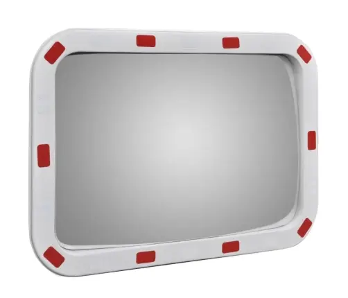 Izliekts Satiksmes Spogulis, Taisnstūra, 40X60 Cm, Ar Atstarotājiem