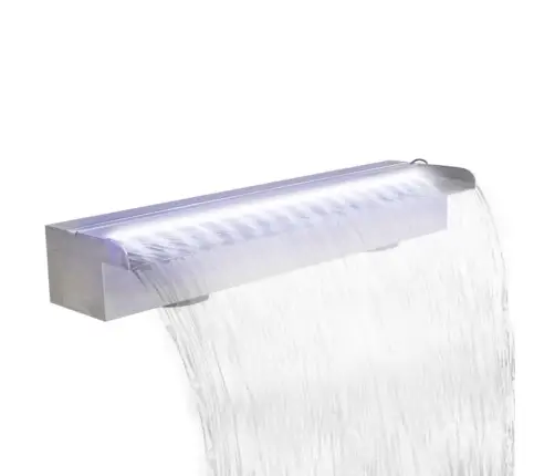 Baseina Ūdenskritums, Strūklaka Ar Led, Nerūsējošs Tērauds, 60 Cm