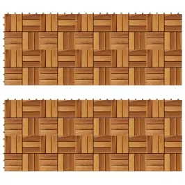 Akācijas Koka Flīzes Terasēm 30X30Cm 20 Gab