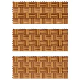 Akācijas Koka Flīzes Terasēm 30X30Cm 30 Gab Akācijas Koka Flīzes Terasēm 30X30Cm 30 Gab