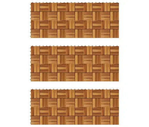 Akācijas Koka Flīzes Terasēm 30X30Cm 30 Gab