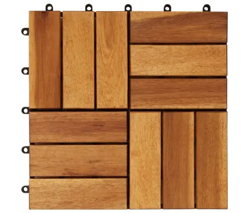 Akācijas Koka Flīzes Terasēm 30X30Cm 30 Gab