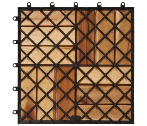 Akācijas Koka Flīzes Terasēm 30X30Cm 30 Gab