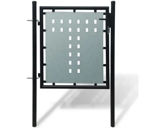 Must Ühe Uksega Aiavärav 100 X 75 Cm