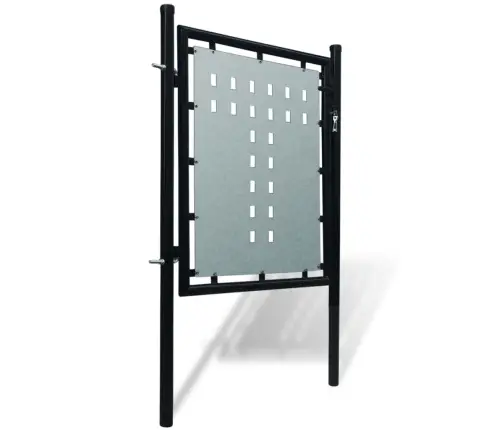 Must Ühe Uksega Aiavärav 100 X 100 Cm