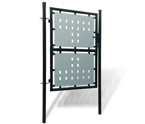 Vienviru Vārti, Melni, 100X200 Cm Vidaxl