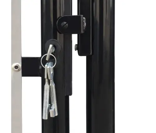 Vienviru Vārti, Melni, 100X200 Cm Vidaxl