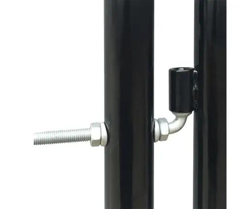 Vienviru Vārti, Melni, 300X125 Cm Vidaxl