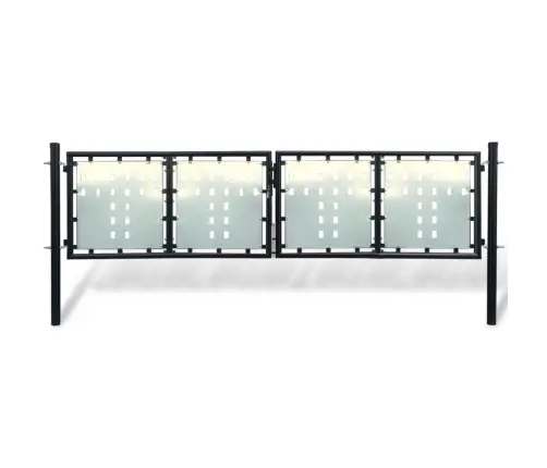 Juodi Vienvėriai Tvoros Vartai, 300X100 Cm