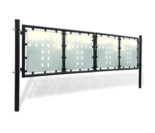 Juodi Vienvėriai Tvoros Vartai, 300X100 Cm