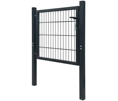 2D Vārti (Vienviru), Antracītpelēki, 106X130 Cm Vidaxl