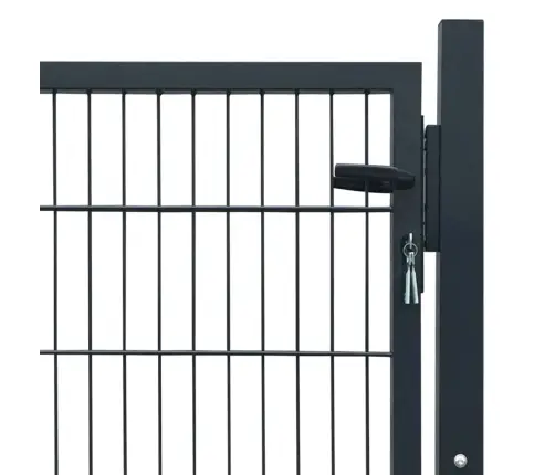 2D Vārti (Vienviru), Antracītpelēki, 106X130 Cm Vidaxl