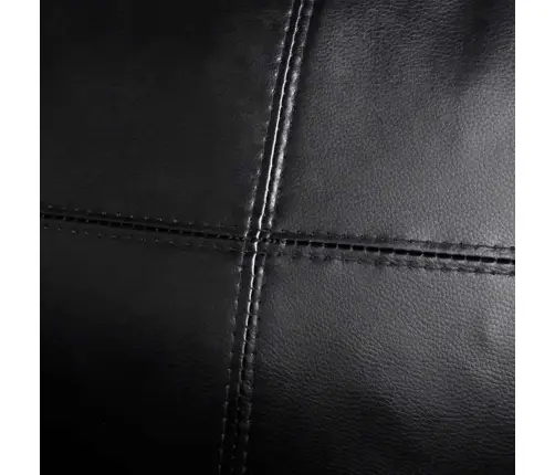 Stūra Dīvāns, Trīsvietīgs, Melna Mākslīgā Āda    Vidaxl