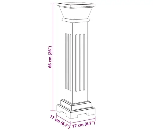 Klasisks Kvadrātveida Puķu Pods, Statīvs Mdf