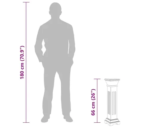 Klasisks Kvadrātveida Puķu Pods, Statīvs Mdf