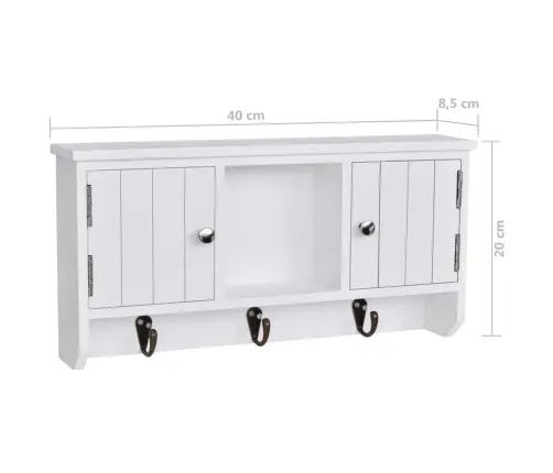 Seinakapp Võtmete Ja Ehete Jaoks, Uste Ja Konksudega