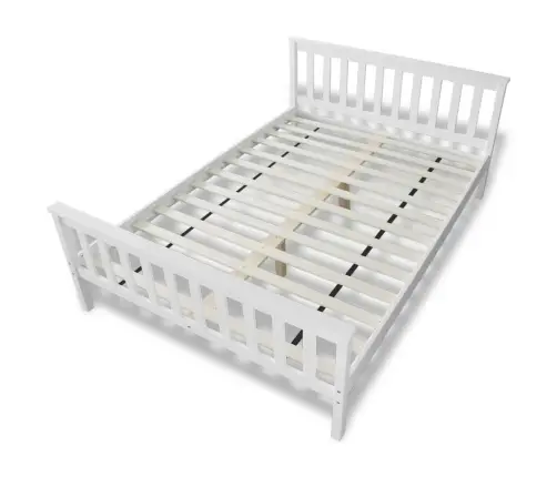 Gulta Ar Matraci, Priedes Masīvkoks, 140X200 Cm Vidaxl