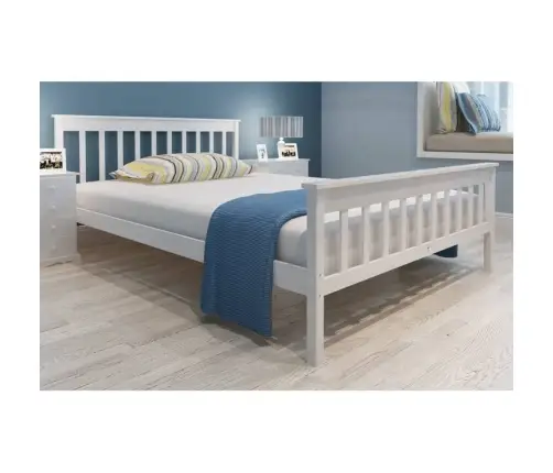 Gulta Ar Matraci, Priedes Masīvkoks, 140X200 Cm Vidaxl