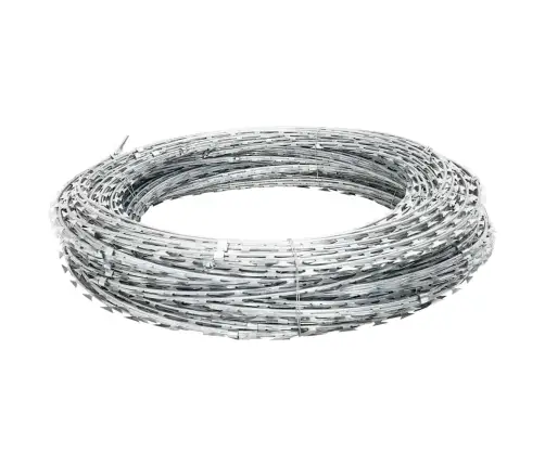 Spirālveida Dzeloņstieple Bto-22, Cinkots Tērauds, 60 M Vidaxl