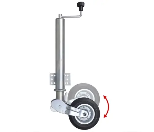 Tvirtas Atraminis Priekabos Ratukas, 60Mm