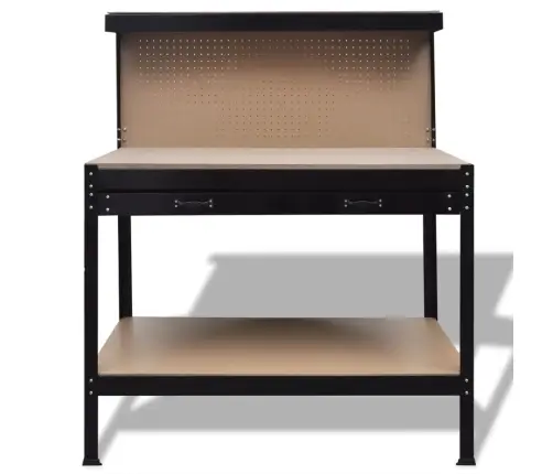 Darbastalis Su Sienele Įrankiams Kabinti Ir Stalčiumi